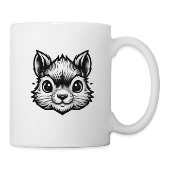 Noix d’écureuil noir amoureux des animaux - Mug blanc - blanc - Droite