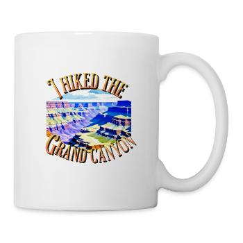 J’ai fait une randonnée dans le Grand Canyon Arizona Men Women - Mug blanc - blanc - Droite