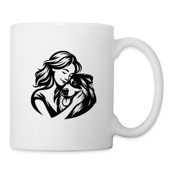 Aussie Mom - dogmom vector design - Mug - white - Right