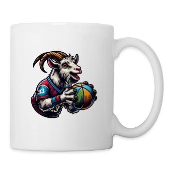 Ziege Volleyball Spieler Sport Team Design - Tasse - Weiß - Rechts