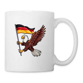Deutschland Adler Germany Flag Eagle - Tasse - Weiß - Rechts