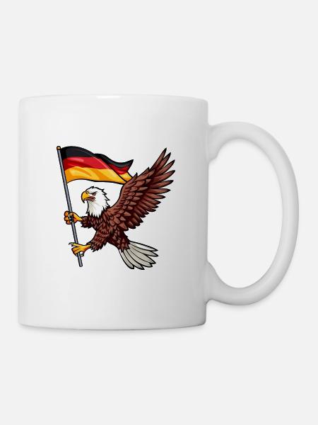 Deutschland Adler Germany Flag Eagle - Tasse - Weiß