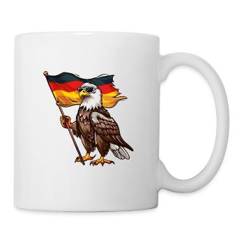 Deutschland Adler Germany Flag Eagle - Tasse - Weiß - Rechts