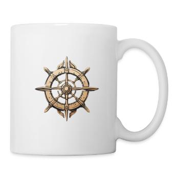 Steuerrad Kapitän - Tasse - Weiß - Rechts