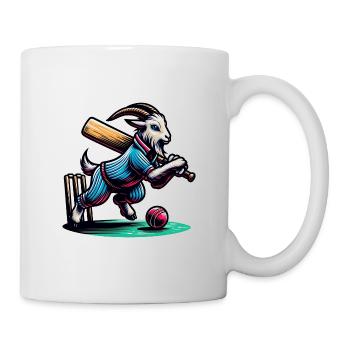 Chèvres Cricket Amant Sportsman Team Design - Mug blanc - blanc - Droite