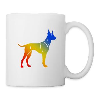 Doberman Dog Colorful - Mug - white - Right