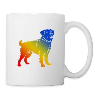 Corgi Hund Bunt - Tasse - Weiß - Rechts