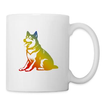 Chien Husky - Mug blanc - blanc - Droite