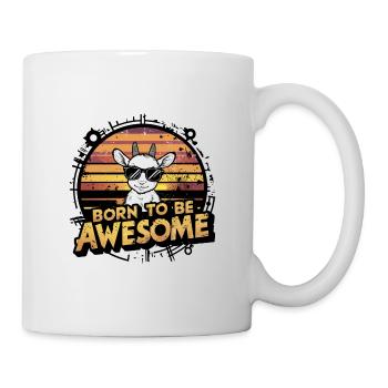 Lustige Ziege Tierfreund Bauernhof Spaß - Tasse - Weiß - Rechts