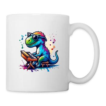Conception musicale de pianiste Dino cool - Mug blanc - blanc - Droite