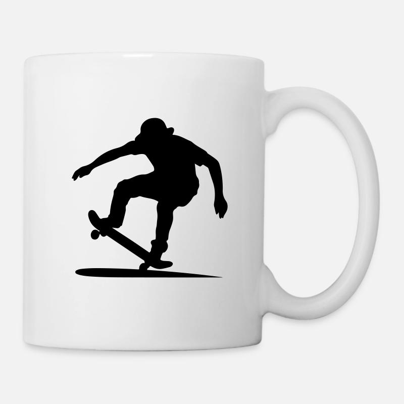 Skater Silhouette - Mug - white