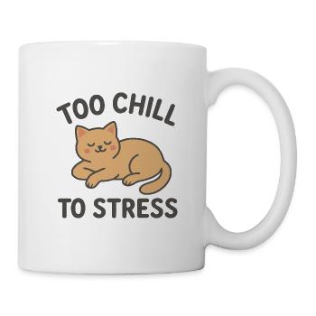 Too cool for stress - Mug - white - Right
