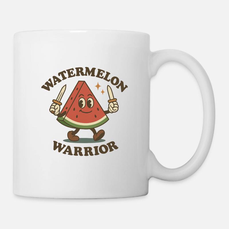 Wassermelonen-Krieger - Tasse - Weiß