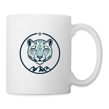 Berg-Schneeleopard - Tasse - Weiß - Rechts