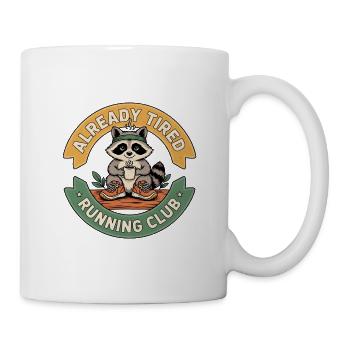 Raccoon Running Club - Tasse - Weiß - Rechts