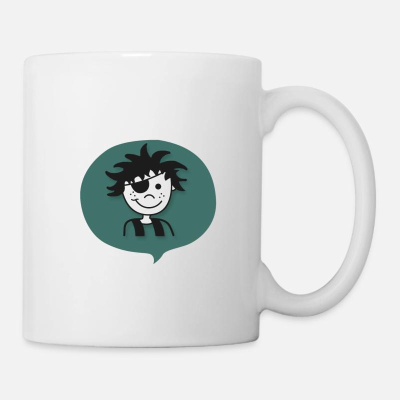 Junge Pirat Lausbub Cool Geschenkidee Geschenk - Tasse - Weiß