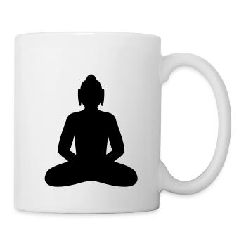 Bouddha, méditation, bouddhisme, shanti Bouddhiste - Mug blanc - blanc - Droite