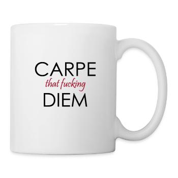 Carpe Diem Carpe that fucking Diem gift idea - Mug - white - Right