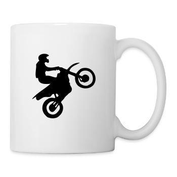 Moto-cross - Tasse - Weiß - Rechts