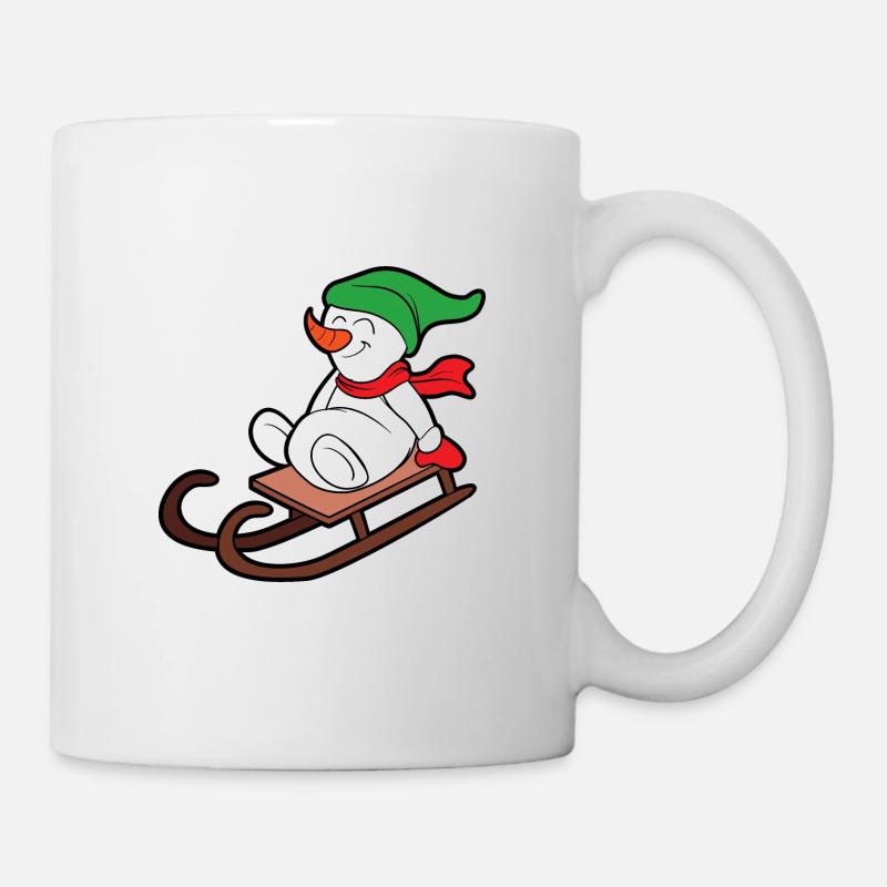bonhomme de neige - Mug blanc - blanc