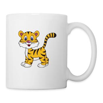 Tiger - Tasse - Weiß - Rechts