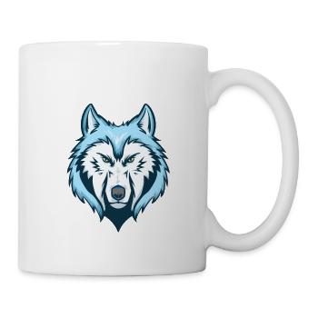 Wolf Raubtier Alpha Rudel Beute Geschenk Idee Wild - Tasse - Weiß - Rechts