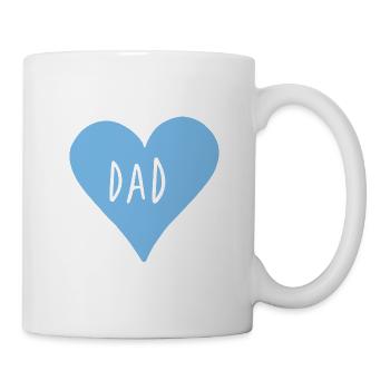 DAD - Un coeur pour les papas BLEU - Mug blanc - blanc - Droite