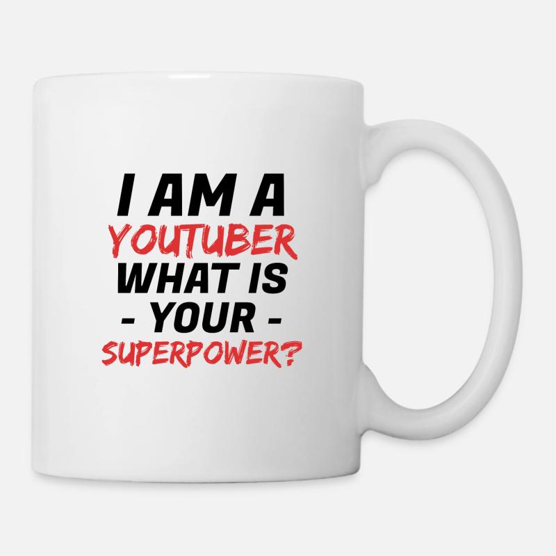 Youtube Youtuber Gift Ideas Hobby - Mug - white