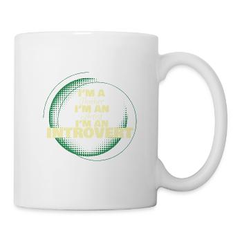 I'm an Introvert, Gift, Gift idea - Mug - white - Right