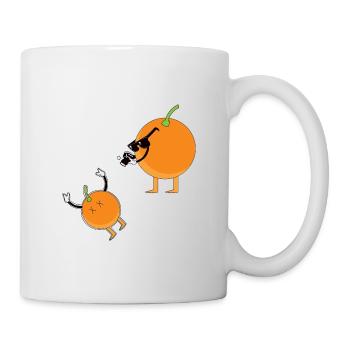 orange qui prend une photo, ( jus d'orange ) - Mug blanc - blanc - Droite