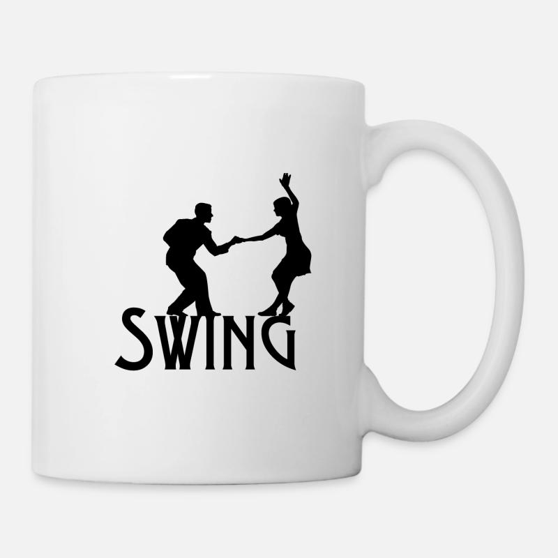 Couple dancing swing - Mug - white