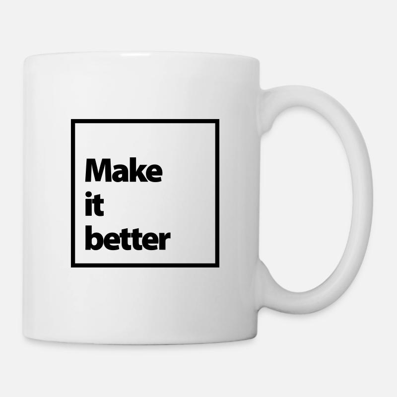 faire mieux - Mug blanc - blanc