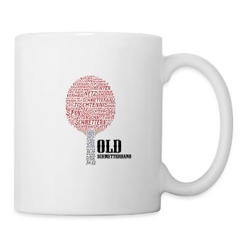 Tischtennis Old Schmetterhand - Tasse - Weiß - Rechts