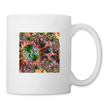 Diamond pattern colorful - Tasse - Weiß - Rechts
