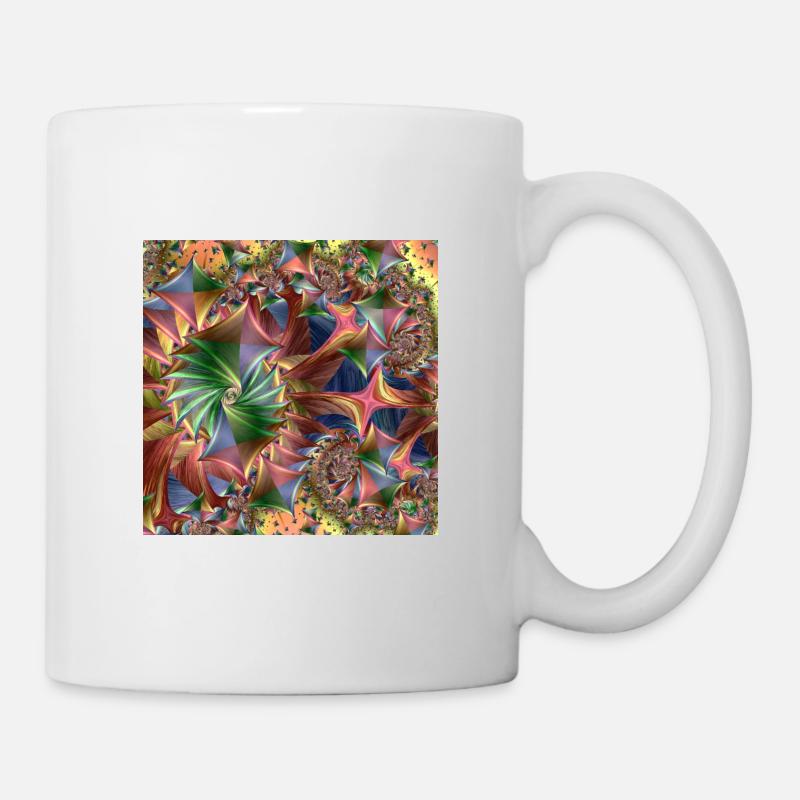Motif de diamant coloré - Mug blanc - blanc