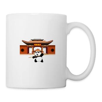 Panda Kung Fu - Tasse - Weiß - Rechts