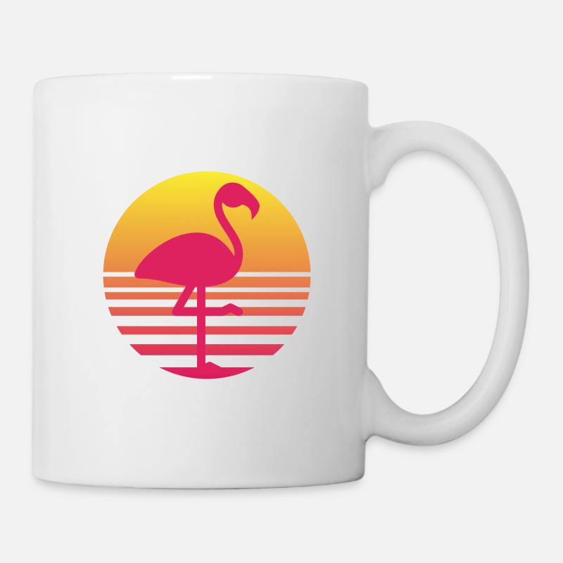 flamant rose idée cadeau anniversaire humour - Mug blanc - blanc