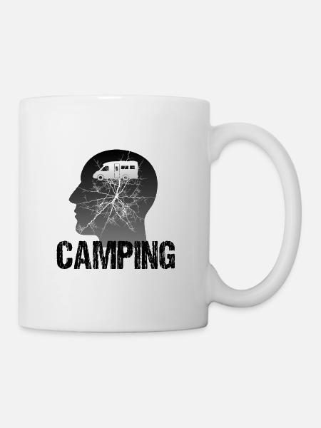 Camping - Tasse - Weiß