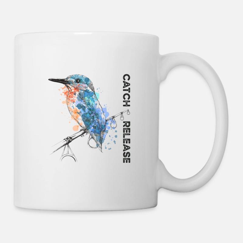 Catch and Release - Karpfenangeln - Tasse - Weiß
