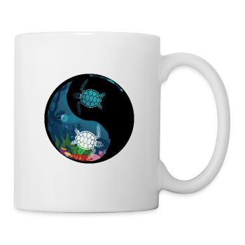La tortue Ying Yan amoureux de la nature cadeau - Mug blanc - blanc - Droite