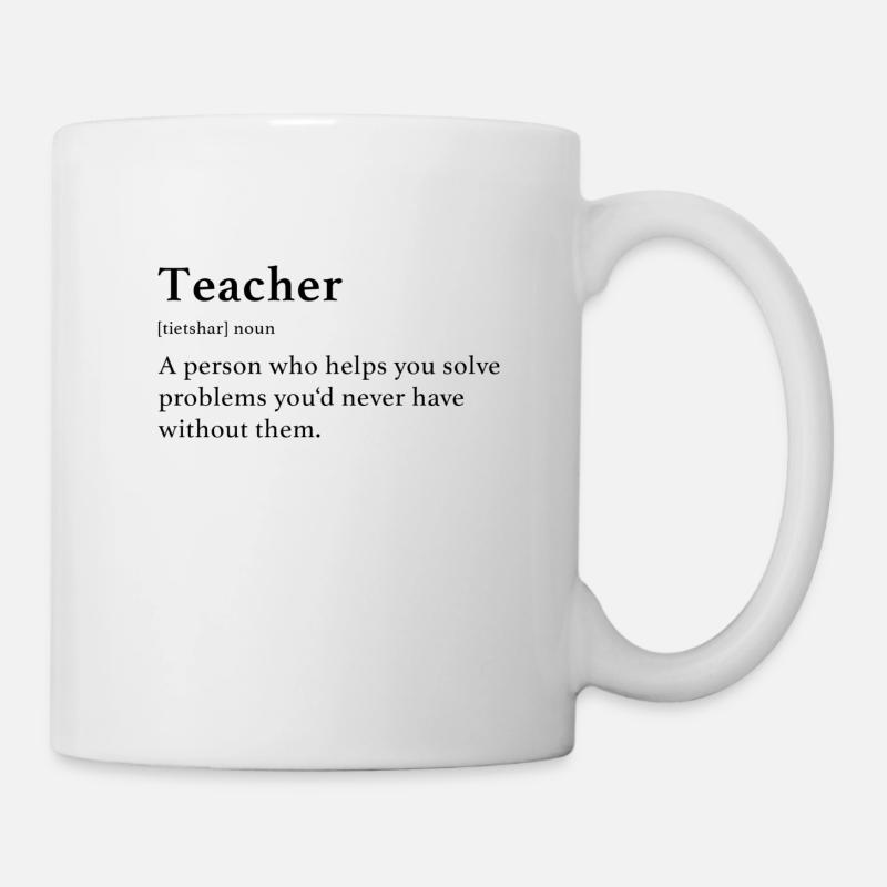 Lehrer Definition - Tasse - Weiß