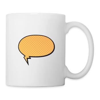 sprechblase rund geschenkidee - Tasse - Weiß - Rechts