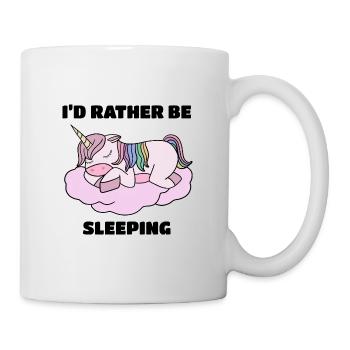 Cute Unicorn, Sleeping Quote , Funny, Unicorn - Mug - white - Right