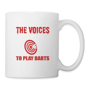 Jouer Dart Cadeau de fête d’anniversaire - Mug blanc - blanc - Droite