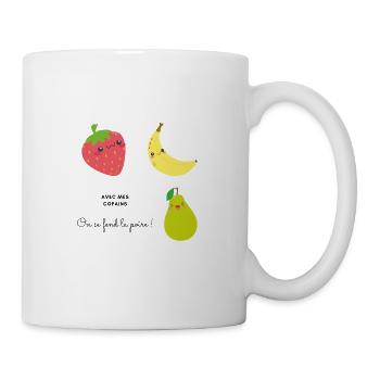 Fruits mignons - Mug blanc - blanc - Droite