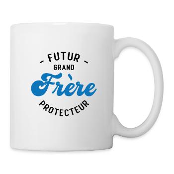 Futur Grand frère Protecteur - Mug blanc - blanc - Droite