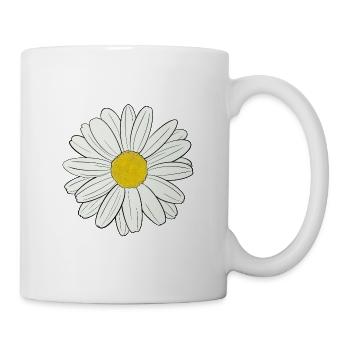 Gänseblümchen - Tasse - Weiß - Rechts
