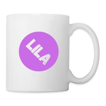 Lila - Setze ein Zeichen, für ein wenig Farbe! - Tasse - Weiß - Rechts