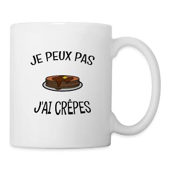 T-shirt Crêpes | Design Amusant | Achetez en POD - Mug blanc - blanc - Droite