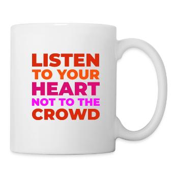 Listen to your heart - Mug - white - Right